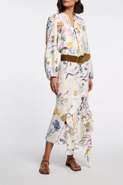 Dorothee schumacher rok bloemen wit