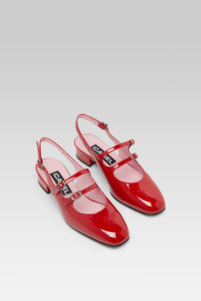 Carel shoes Peche rood