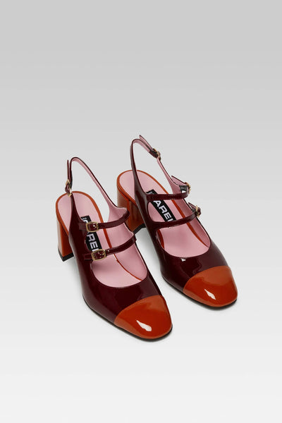 Carel shoes Papaya burgundy